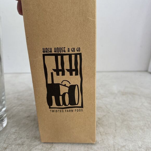 HASH HOUSE A GO GO Leaning Glass 7.5" Tall 20 oz - Picture 8 of 9